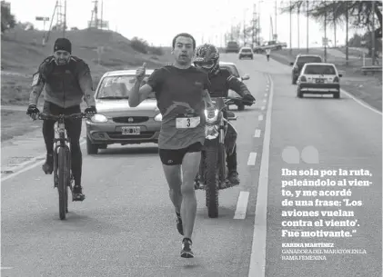  ?? EMMANUEL BRIANE- LA NUEVA. ?? la fórmula de Alonso en pleno retome por La Carrindang­a. El bahiense consiguió su 2° éxito del año.