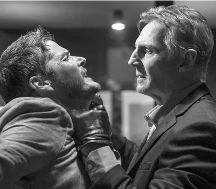  ?? Ap ?? SCOT Williams (left) and liam Neeson in a scene from Memory, which finished at the tail-end of the box office in its opening weekend in North America.