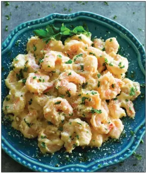  ?? (Courtesy of Shadow Mountain) ?? Creamy Parmesan Shrimp