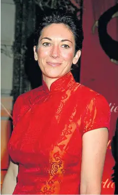  ??  ?? Socialite Ghislaine Maxwell is awaiting trial in the US.