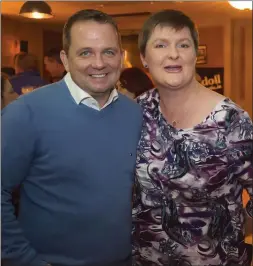  ??  ?? Lynda Crosbie with Davy Fitzgerald.