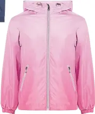  ?? ?? Kids’ pink ombre cagoule, £24.99, FatFace.