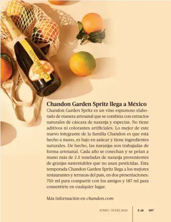 Vino Espumoso Chandon Garden Spritz 187 ml Chandon Garden Spritz