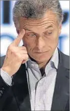  ?? VICTOR R. CAIVANO / AP ?? El centrodere­chista Macri