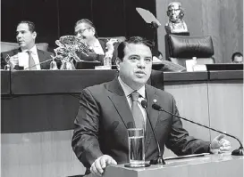  ?? ESPECIAL ?? El senador Gerardo Flores, uno de los integrante­s de la comitiva.