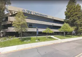  ?? Google Street View ?? John F. Kennedy University in Pleasant Hill plans to transfer programs to other institutio­ns.