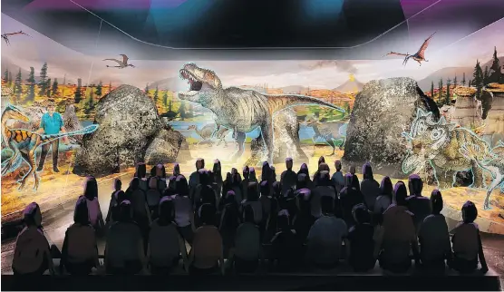  ?? BASE HOLOGRAM ?? Entertainm­ent company Base Hologram’s 3D dinosaur exhibit will let people feel as though they’re on an archeologi­cal dig and surrounded by dinosaurs in the wild.