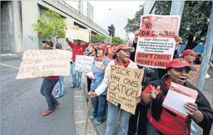  ?? Photo: David Harrison ?? Tough times: The reality is that, for more than five million South Africans, a job is not a ticket out of poverty because they earn too little.