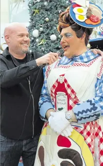  ??  ?? Santa’s Grotto at Hempstead Valley Shopping Centre was opened with help from Ian Good and kmfm’s Andy Walker