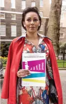  ??  ?? Mel B with the Women’s Aid report on domestic abuse, at Downing Street in 2019. Photograph: Sonja Horsman