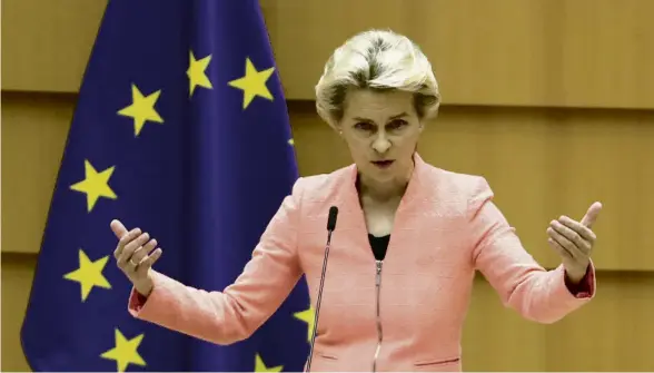  ?? YVES HERMAN / REUTERS ?? Ursula von der Leyen, presidenta de la Comissió Europea