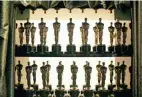  ?? FILE/INVISION/AP ?? Oscar statuettes will be handed out on March 27 at the Dolby Theatre in Los Angeles. The ceremony is set to begin at 8 p.m. ET and will be broadcast live on ABC.