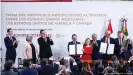  ??  ?? En diciembre de 2019, Estados Unidos, Canadá y México ratificaro­n el acuerdo de libre comercio T-MEC.