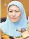  ??  ?? Datuk Seri Nancy Shukri