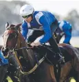  ??  ?? STAR PAIR: Hugh Bowman rides Winx during her barrier trial at Rosehill Gardens.