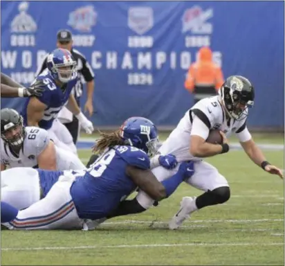  ?? BILL KOSTROUN — THE ASSOCIATED PRESS FILE ?? The Giants traded defensive tackle Damon Harrison (98) to the Detroit Lions on Wednesday for a 2019 fifthround pick.