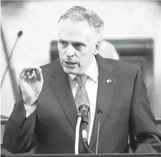  ?? ASSOCIATED PRESS FILE PHOTO ?? Terry McAuliffe served as Virginia’s governor from 2014-18. In announcing his bid last week to return to the office, he said he wants“to take the commonweal­th of Virginia to the next level.”