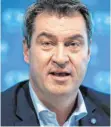  ?? FOTO: SVEN HOPPE/DPA ?? Markus Söder (CSU) war erleichter­t: „Gut, dass die Sache vom Tisch ist.“