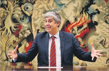  ?? [ Reuters ] ?? Der Finanzmini­ster Portugals, Mario´ Centeno, leitet ab Mitte Jänner die Sitzungen der Euro-Gruppe.