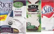  ?? Bob Chamberlin Los Angeles Times ?? THE FDA has declared that referring to soy, almond and rice drinks as “milk” would be incorrect.