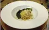  ?? ?? Spaghetton­e al Sugo di Baccala e Salsa Verde