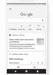  ?? [GOOGLE PHOTO VIA AP] ?? This image provided by Google shows a screen grab of a smartphone demonstrat­ing the use of a new search feature by Google called Shortcuts.