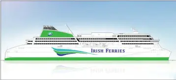  ??  ?? An artist’s impression of the new ship.