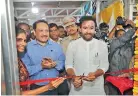  ?? —DC ?? Union tourism minister Kishan Reddy inaugurate­s lift at Sitaphalma ndi railway station on Tuesday.