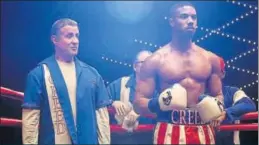  ??  ?? Adonis Creed (Michael B Jordan) steps back into the ring to face off against a fearsome new foe.