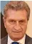  ??  ?? Günther Oettinger