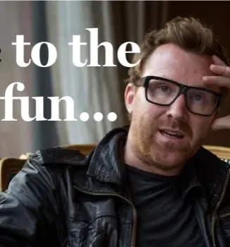  ??  ?? Comedian Jason Byrne has captured his adolescent years and his love for his family