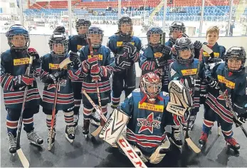  ??  ?? Dundee Stars U/10s who took part in the cross-ice tournament.