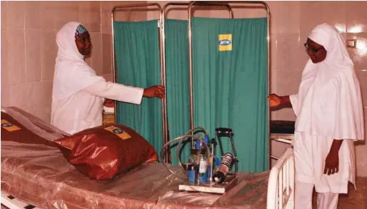  ??  ?? Some of the equipment donated by MTN Foundation to Riruwei Basic Health Centre, Doguwa Local Government, Kano State