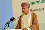  ?? (Muscat Daily) ?? Isam al Zadjali speaks at the opening ceremony on Monday