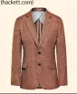  ??  ?? Houndstoot­h blazer, £625, (hackett.com)