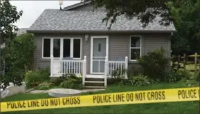  ?? MATHEW MCCARTHY, RECORD STAFF ?? Police are beginning a long and intensive investigat­ion of the house and property last lived at by the missing and presumed dead Linda Daniel and her daughter Cheyenne. Linda’s former common-law spouse Glenn Kraemer Bauman is charged with murder.