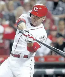  ?? ASSOCIATED PRESS FILES ?? Cincinnati Reds’ Joey Votto has announced he won’t play for Canada at the World Baseball Classic next spring. The first baseman wants to focus on training camp for the next MLB season.