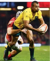  ??  ?? Magician: Wallaby full-back Kurtley Beale