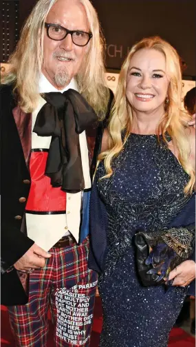  ??  ?? Sir Funnybone: Billy Connolly with wife Pamela Stephenson