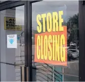  ?? OLIVIER DOULIERY/GETTY-AFP ?? A new provision in the bankruptcy code makes the process easier and less costly for some small businesses. Above, a store in Arlington, Virginia.