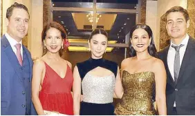  ??  ?? Jacques and Mia Arcenas-Branellec, Heart Evangelist­a, Iza Calzado, Ben Wintle