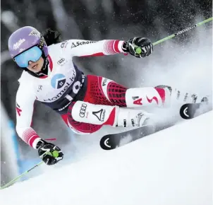  ?? BILD: SN/GEPA PICTURES ?? Anna Veith wurde beim Riesentorl­auf in Killington im ersten Rennen nach ihrer Verletzung 35.