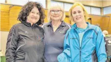  ?? FOTO: VEREIN ?? Frauenpowe­r vom Bodensee (von links): Karin Dostal, Barbara Kamleitner und Karin Hoffmann freuen sich über ihre Leistungen.