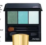  ??  ?? Shiseido Luminizing Satin Eye Color Trio in GR412, RM105