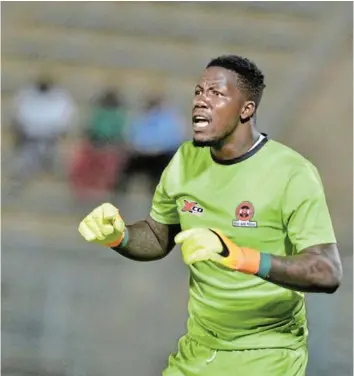  ?? Picture: GALLO IMAGES/LEFTY SHIVAMBU ?? BIG CHALLENGE: New SuperSport United goalkeeper George Chigova looks forward to training with Bafana Bafana goalkeeper Ronwen Williams, and learning more.