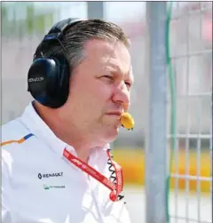  ?? GETTY IMAGES/AFP ?? McLaren boss Zak Brown is worried that the coronaviru­s could put some racing teams out of business.