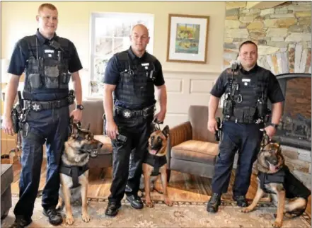  ?? SUBMITTED PHOTO ?? Chester County Sheriff Deputy K-9s have received bulletproo­f vests.
