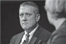  ?? Bloomberg file photo ?? James Bullard, the president of the Federal Reserve Bank of St. Louis, says “it would be unusual” for the United States “to go back into recession at this stage.”