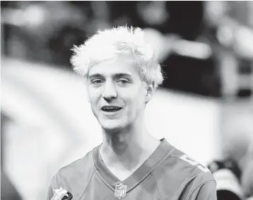  ?? JOSE JUAREZ/AP ?? Streaming star Tyler “Ninja” Blevins has more than 13 million followers on Twitch, which quickly gave “Apex Legends” a boost when he started playing the game, which was released on Feb. 4.