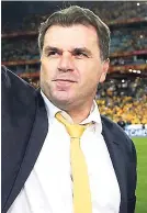  ??  ?? Australia’s coach Ange Postecoglo­u